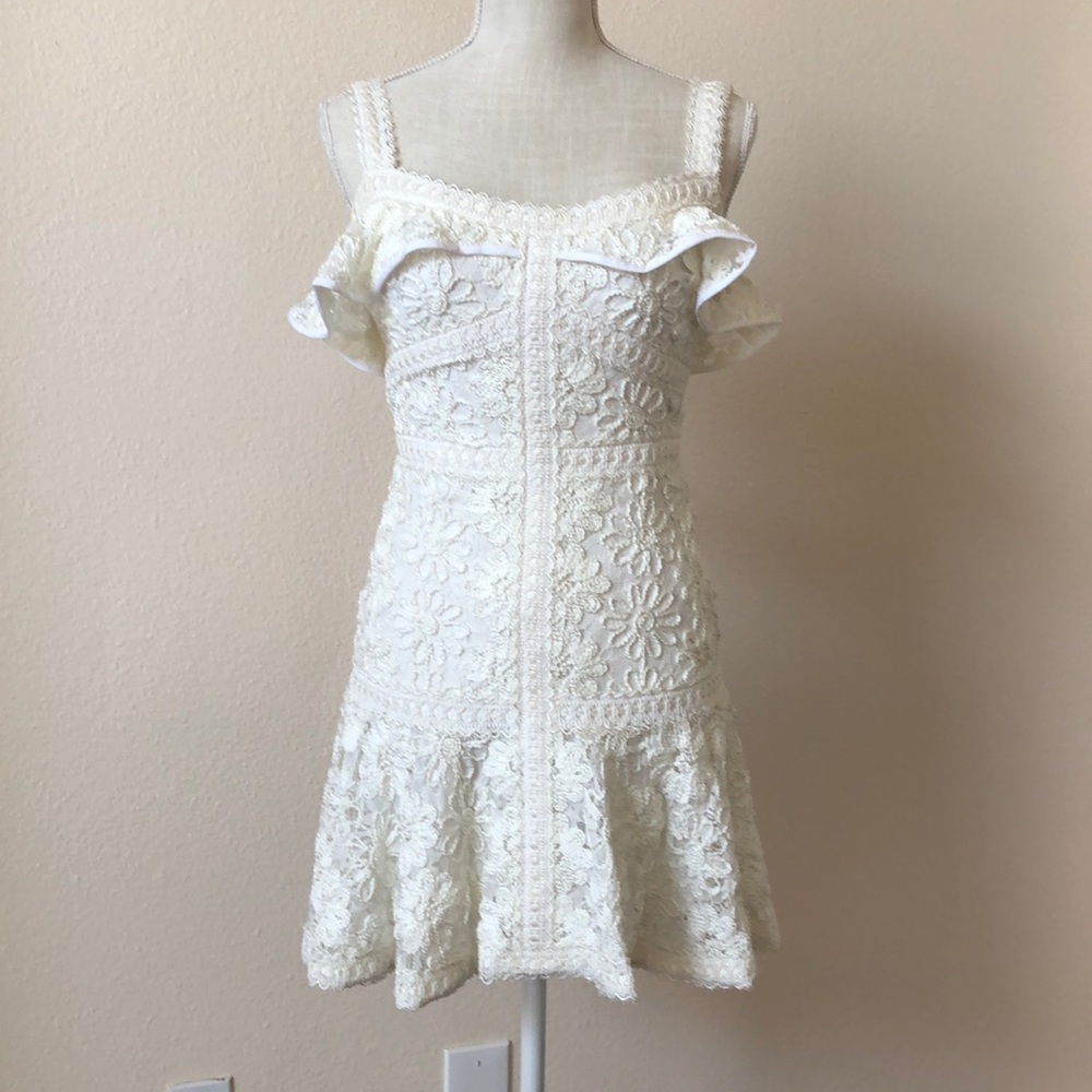 Alexis White Lace Mini Dress
